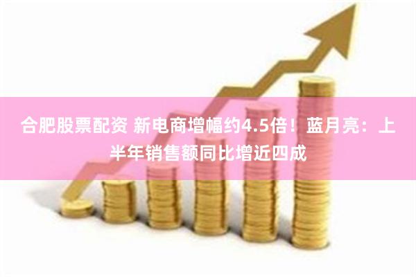 合肥股票配资 新电商增幅约4.5倍！蓝月亮：上半年销售额同比增近四成