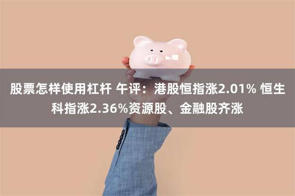 股票怎样使用杠杆 午评：港股恒指涨2.01% 恒生科指涨2.36%资源股、金融股齐涨