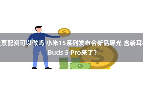 股票配资可以做吗 小米15系列发布会新品曝光 含新耳机 Buds 5 Pro来了？