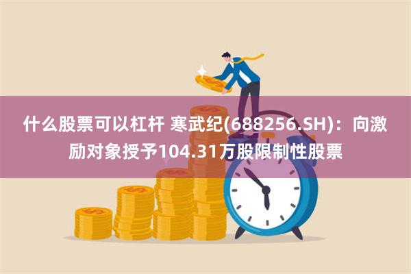 什么股票可以杠杆 寒武纪(688256.SH)：向激励对象授予104.31万股限制性股票