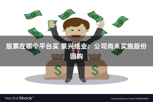 股票在哪个平台买 景兴纸业：公司尚未实施股份回购